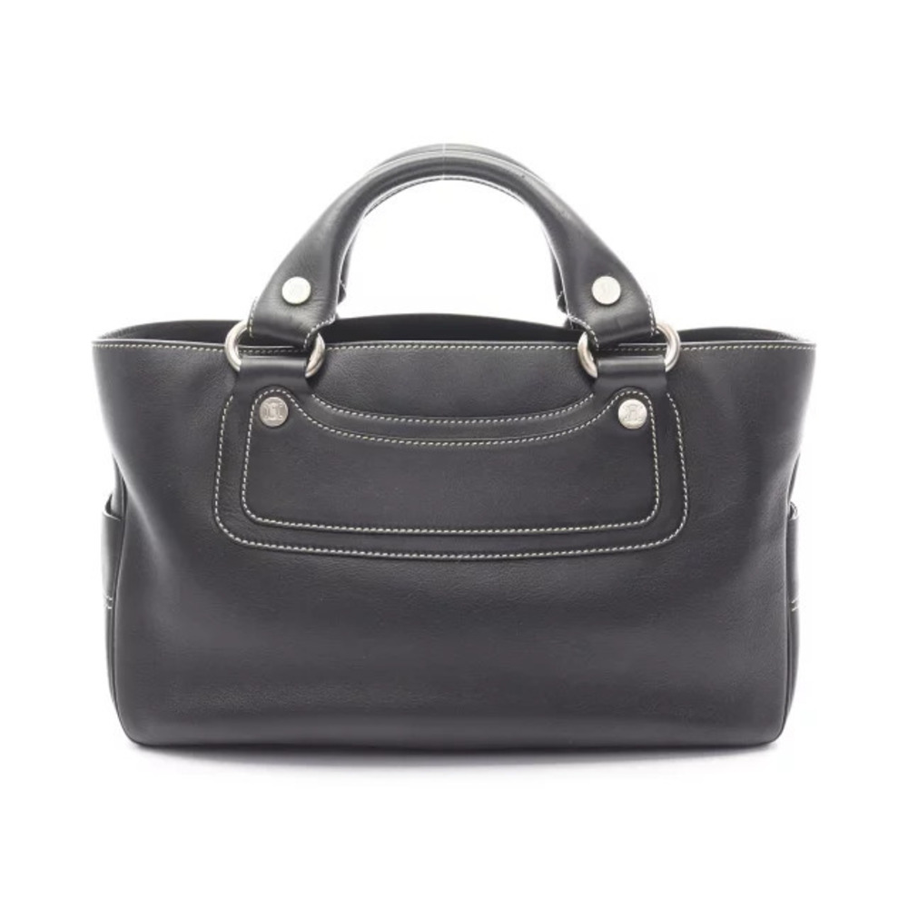Celine Boogie Bag Handbag Leather Black